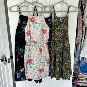 4 dresses - spaghetti strap